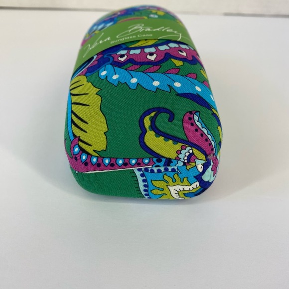 NEW Vera Bradley Optical Case Glasses Hard Emerald Paisley Floral Green - Picture 3 of 9